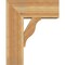Ekena Millwork Funston Block Rough Sawn Bracket w/ Offset Brace, Western Red Cedar, 8"W x 18"D x 22"H BKT0806X18X22FST05RWR - alternate 3